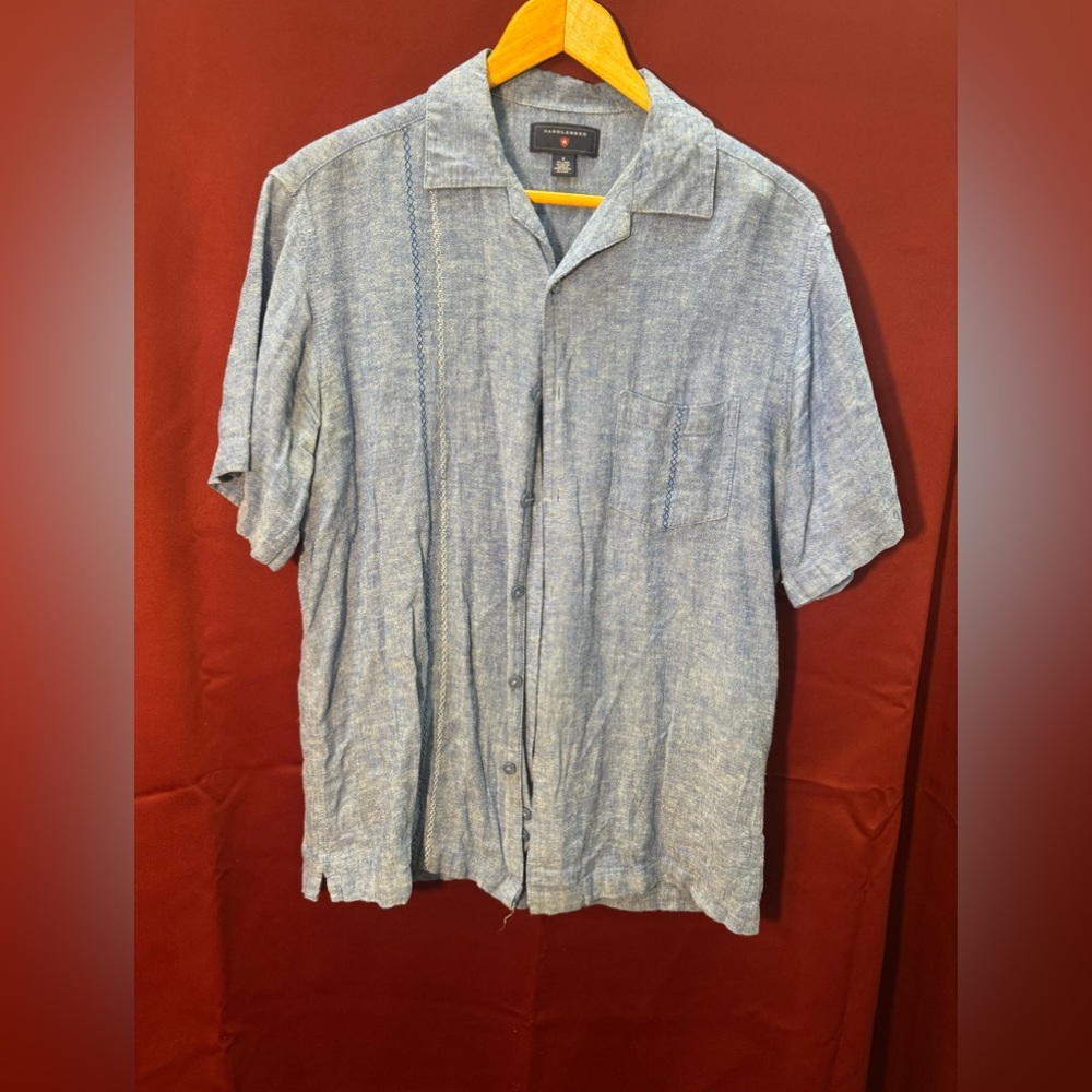 Blue Button Down Shirt - Size M